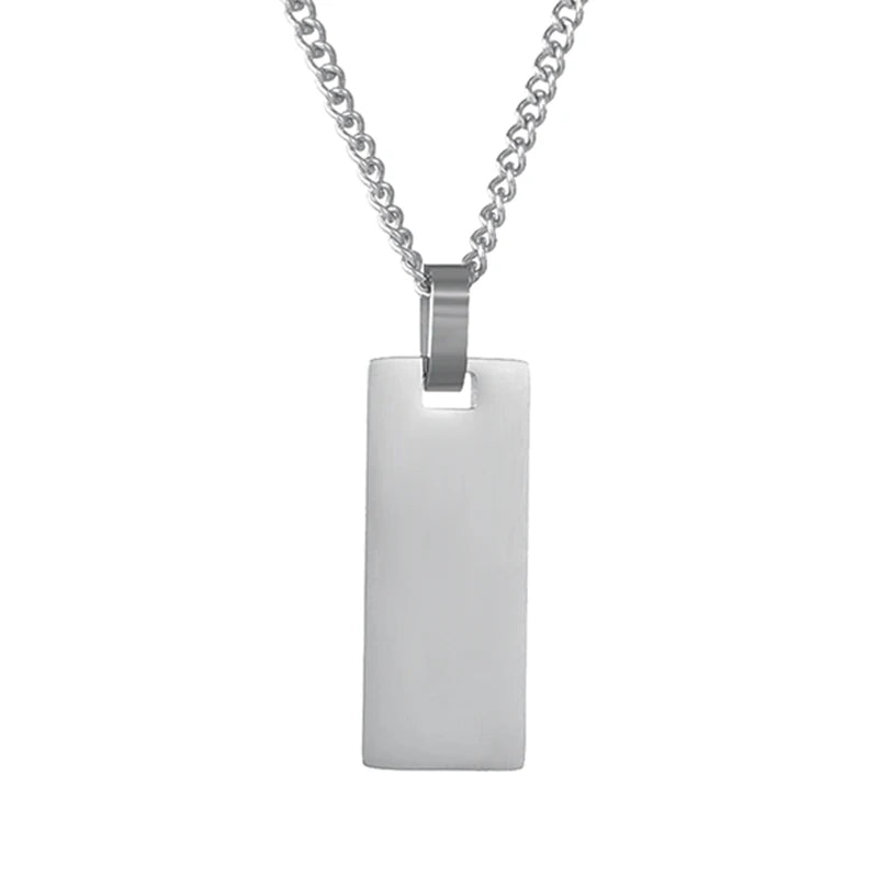 Instant — Collier plaque à graver
