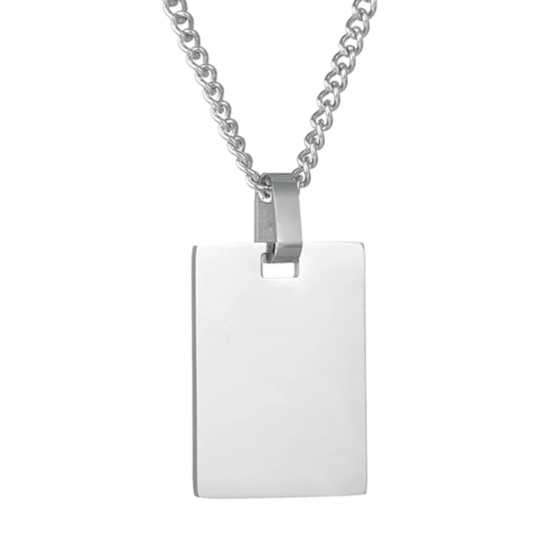 Instant — Collier plaque à graver