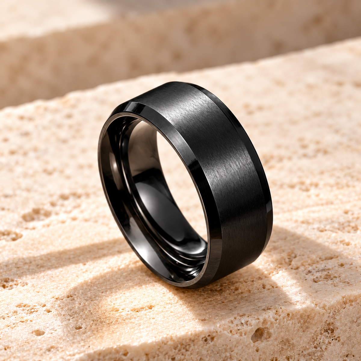 Anneau Empreinte noir