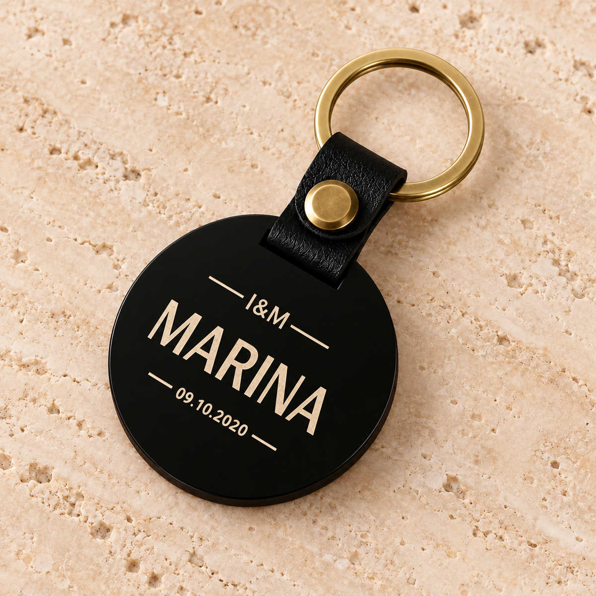 Souvenir — Porte-clés personnalisé — black